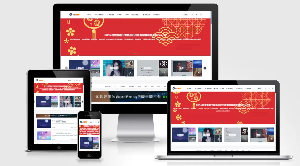 Ripro9.0升级版发布：专属美化+插件，轻松打造高颜值付费网站-心云博客