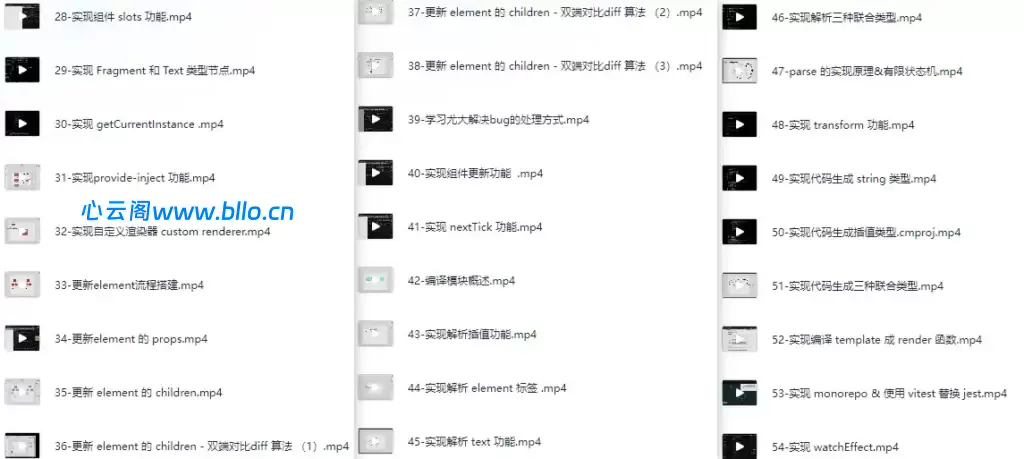 VUE3开发-带源码实战课教学-心云阁